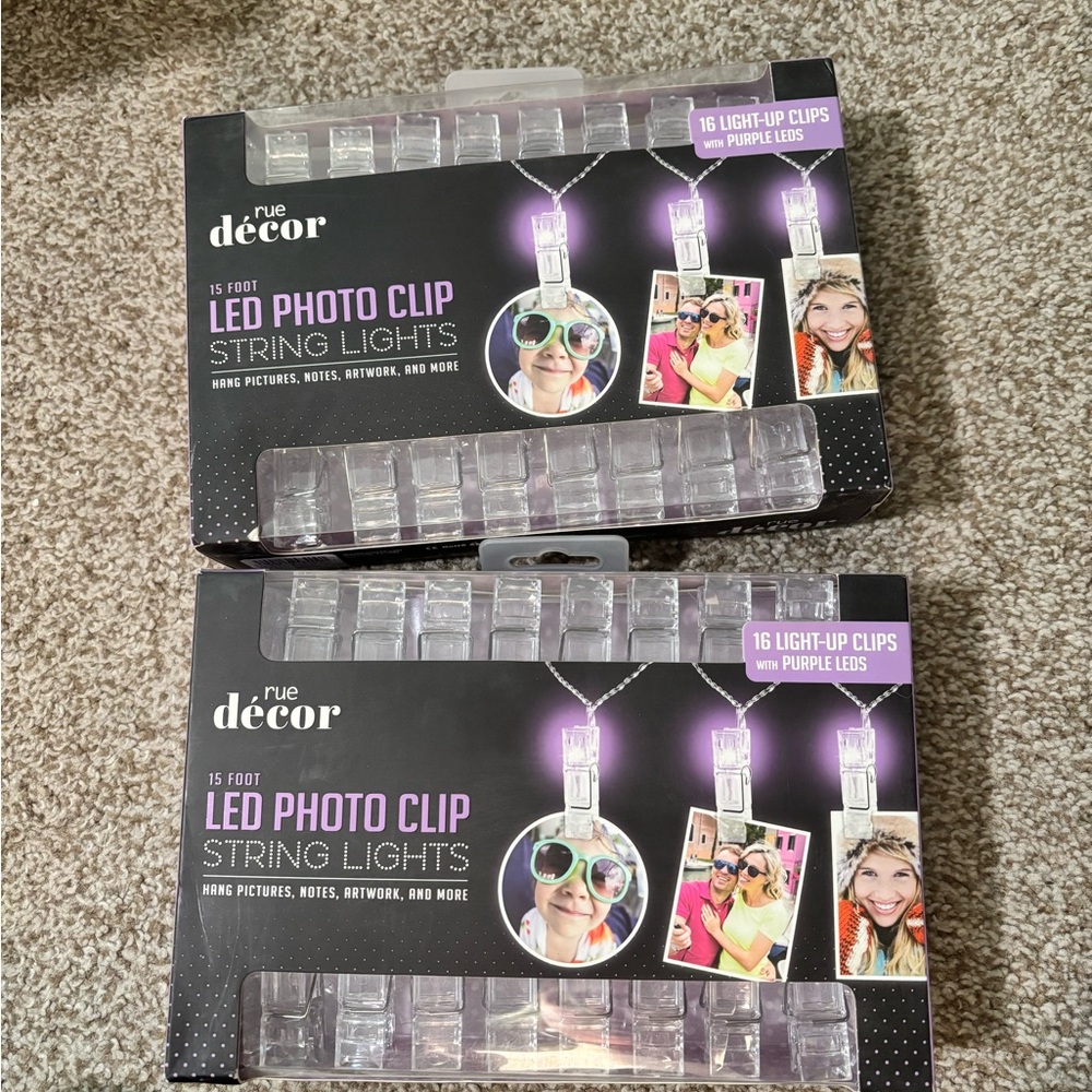 Rue Decor LED Photo Clip String Lights